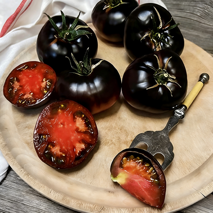 Black Pearl Cherry Tomato Seeds(Non-GMO Heirloom)