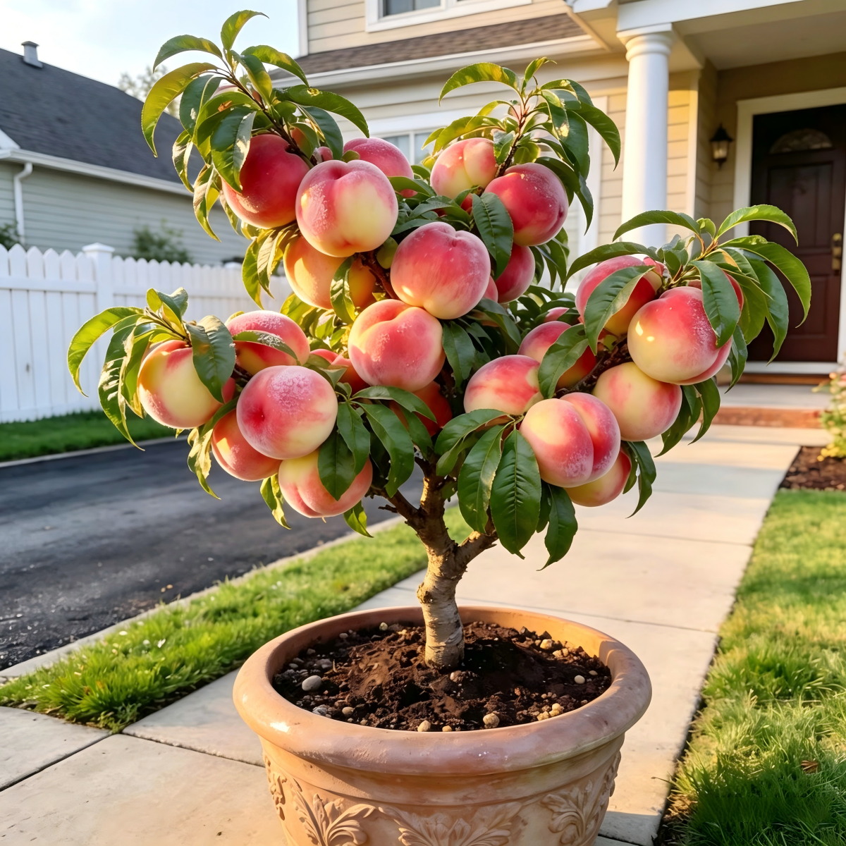 LIMITED TIME: Grafted Peach Tree Sapling-Bears Sweet Honey Peaches in 1 Year
