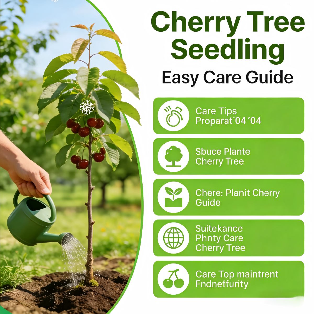 BIG SALE Cherry tree saplings / Cherry treeseedlings Plant Ideal for Gardens & Containers