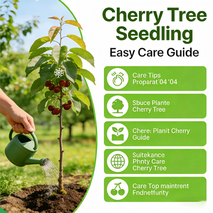 BIG SALE Cherry tree saplings / Cherry treeseedlings Plant Ideal for Gardens & Containers